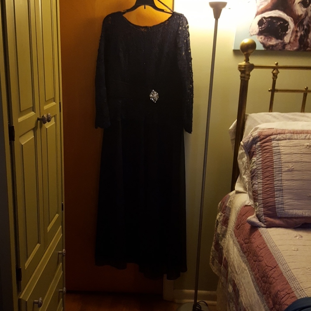 Navy mother of the bride dress
